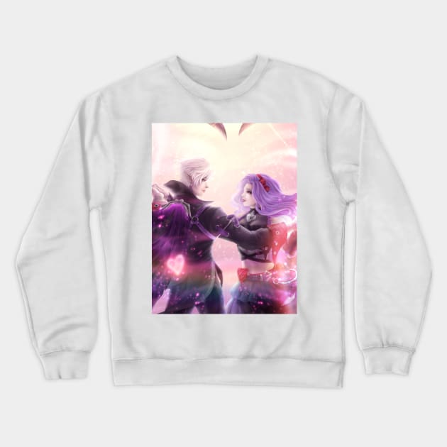 Cecilion And Carmilla Valentine Crewneck Sweatshirt by Tokuraart